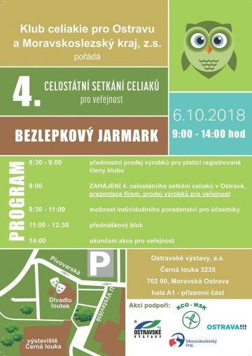 4. CELOSTÁTNÍ SETKÁNÍ CELIAKŮ, BEZLEPKOVÝ JARMARK