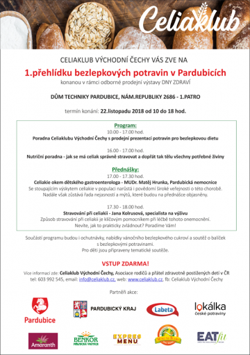 1.přehlídka bezlepkových potravin v Pardubicích
