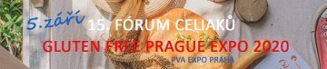 15. FÓRUM CELIAKŮ - GLUTEN FREE PRAGUE EXPO 2020