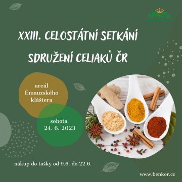 XXIII. ročník  - CELOSTÁTNÍ SETKÁNÍ SDRUŽENÍ CELIAKŮ ČR