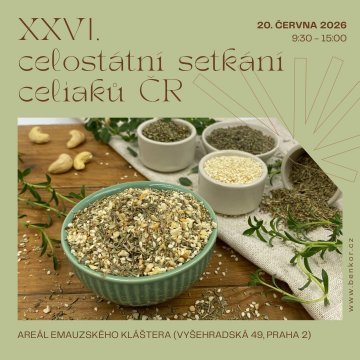26. ročník  - CELOSTÁTNÍ SETKÁNÍ SDRUŽENÍ CELIAKŮ ČR