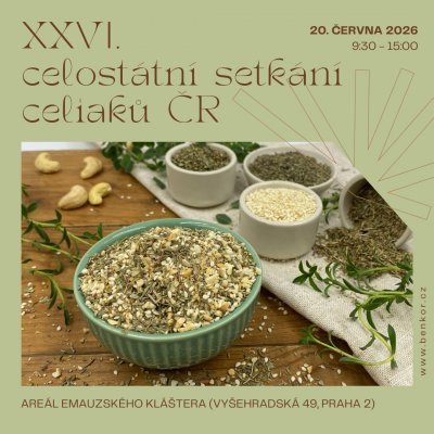 26. ročník  - CELOSTÁTNÍ SETKÁNÍ SDRUŽENÍ CELIAKŮ ČR